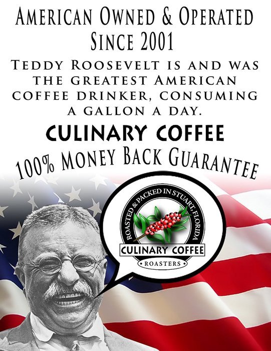 Culinary Coffee Roasters- Medium Roasted, Whole Bean Coffee, 5-pound Bag Amazon Special 100% Satisfaction Guaranteed! N3