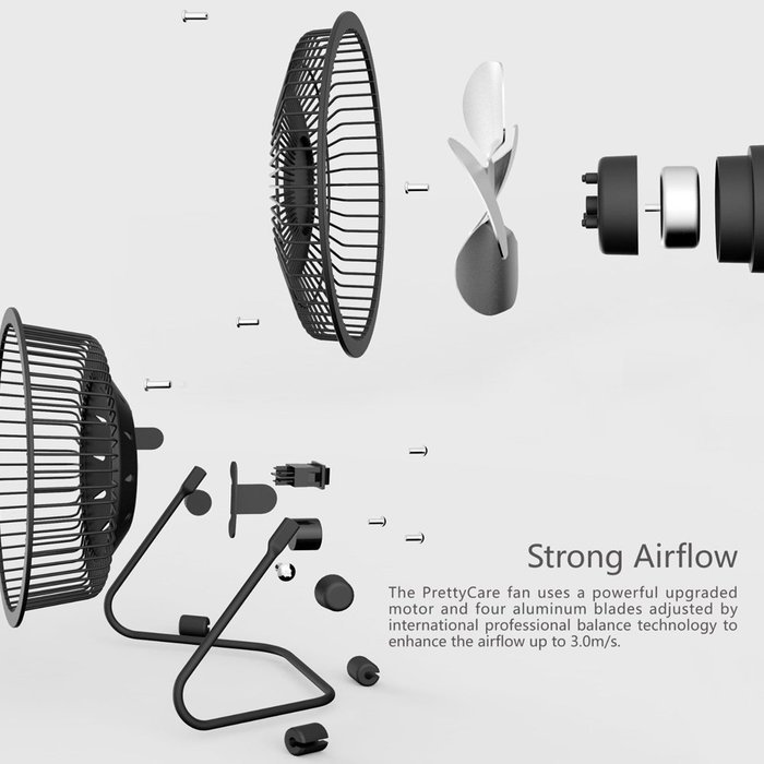 ECVILLA USB Desk Mini Fan N2