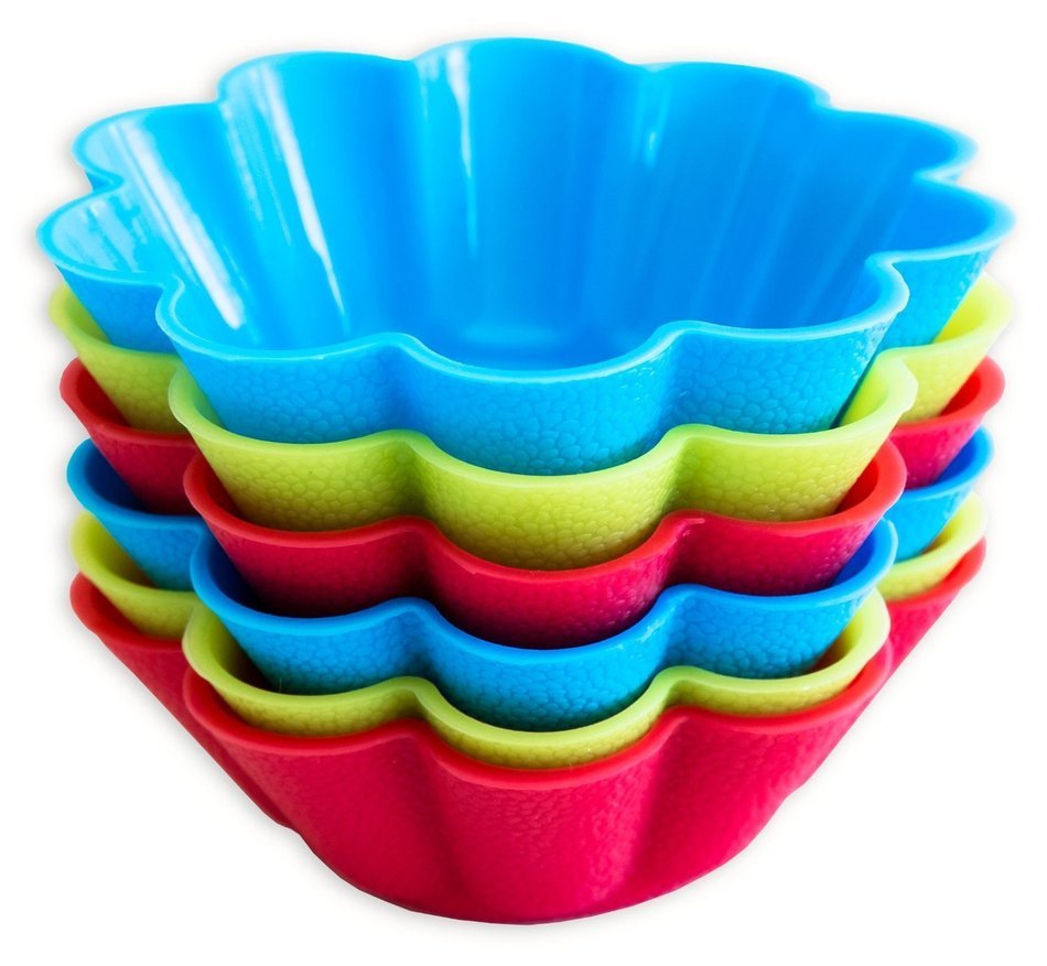 10-pc Premium Silicone Cupcake Baking Set & Decorating Set. Cooking Essentials girls & boys. Montessori Materials... N3