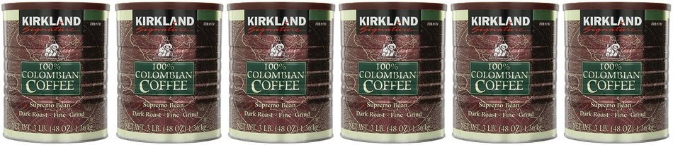Signature 100% Colombian Coffee Supremo Bean Dark Roast-Fine Grind, 3 Pound N2