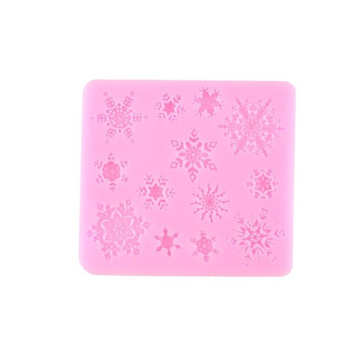 Lariy Silicon Snowflake DIY Muffin Chocolate Cookie Baking Mold Mould Cake Pan N3