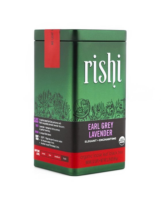 Rishi Tea Earl Grey Lavender Black Tea 2.29 Ounces N5