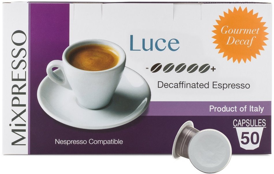 Coffee Pods (Nespresso Compatible) - Decaf From Italy - By Mixpresso (50 Count) N4