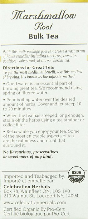 Celebration Herbals Organic Marshmallow Root Bulk Tea Caffeine Free -- 1.76 oz N3