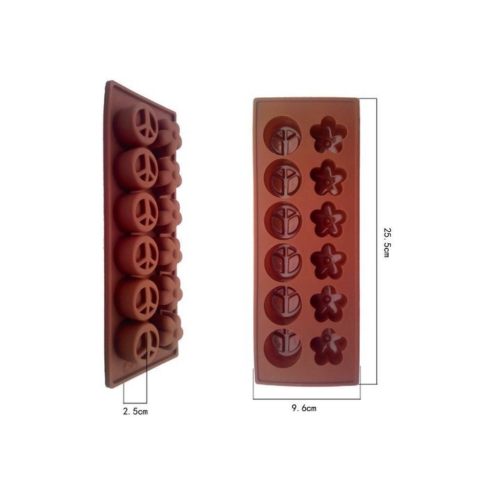 Mini Flowers Shaped Fondant Cake Chocolate Pan Candy Soap Silicone Mold Baking Pan Cake Decoration