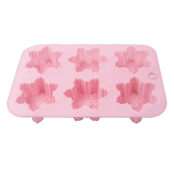 Seedan Silicone Baking Cups Cake Pan Muffin Tin Handmade Biscuit Chocolate Ice Cube Tray DIY Mold (Flower, Red... N19
