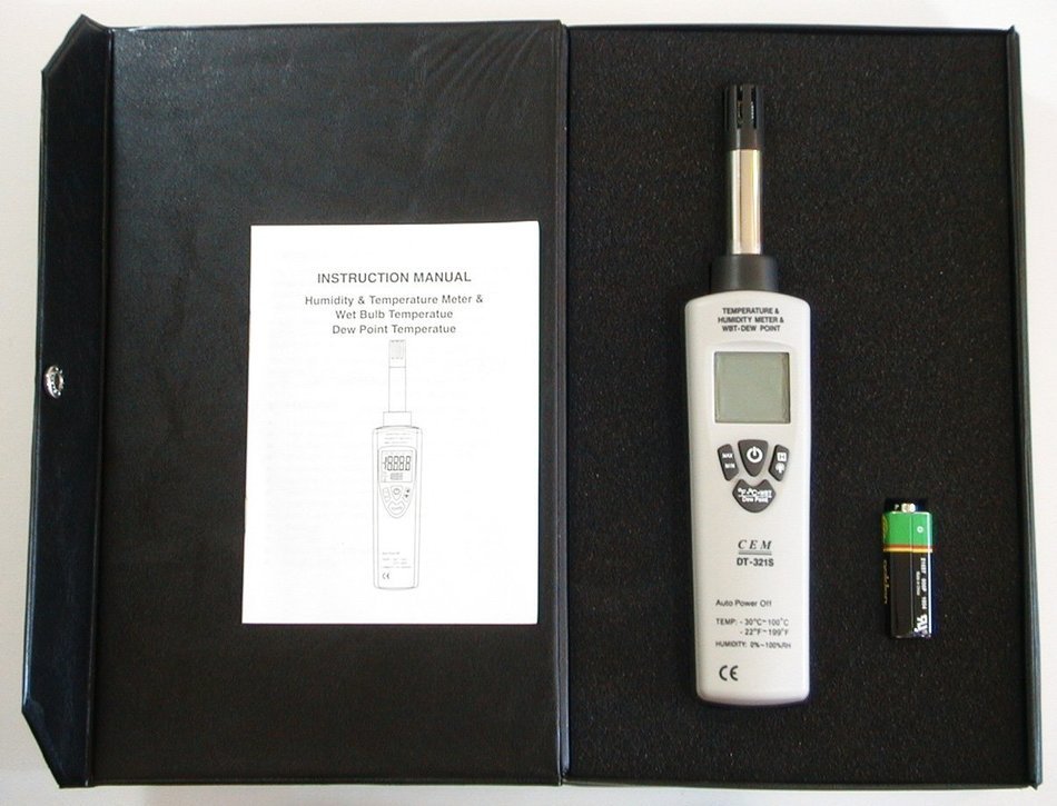 Ruby Electronics DT-321S Digital Humidity Temperature Dewpoint Wet Bulb Meter 4-digit LCD N2