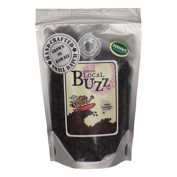 Hawaii's Local Buzz Whole Bean Coffee, Medium Roast, 2 Ounce N8