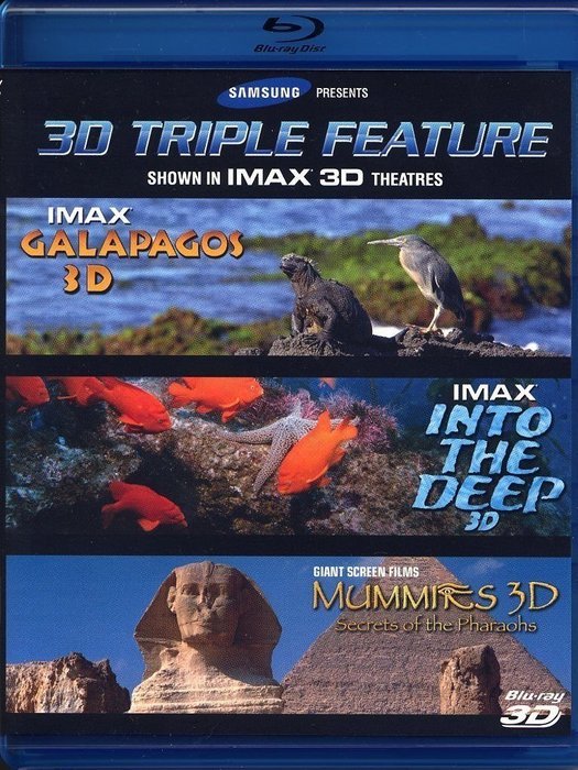 Samsung IMAX 3D Triple Feature: Galapagos, into The Deep, Mummies: Secrets of the Pharaohs Blu-Ray Player N2