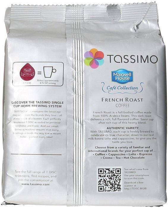 Tassimo Cafe Collection French Roast, T-Discs, 16 ct N3