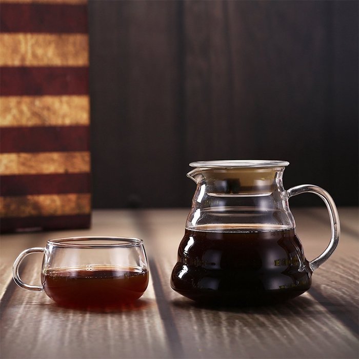 Lautechco Glass Coffee Pots / Creative Clouds Shapes Kettle Coffee Percolator And Tea Pot Kitchen Tools (800ml) N6