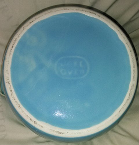 Vintage Cronin Pottery - Bake Oven USA - Deep Blue Tulip Casserole Dish with Lid