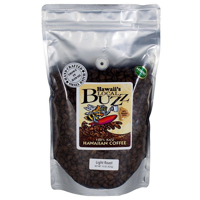 Hawaii's Local Buzz Whole Bean Coffee, Medium Roast, 2 Ounce N12