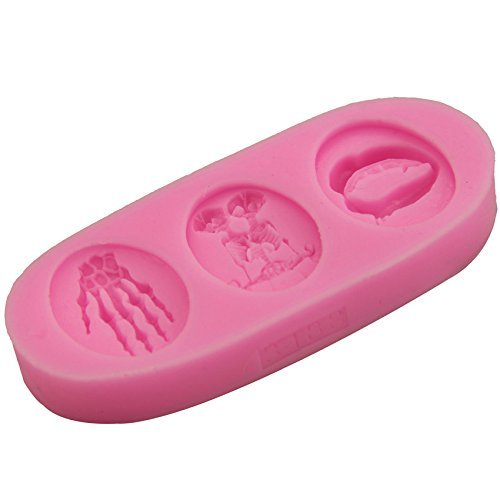 Mr.S Shop 3D Skeleton Bone Silicone Molds Fondant Jelly Cake Ice Sugar Mold Cake Decorating Tools N2