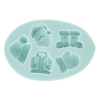 QINF DIY Baking Silicone 3D Christmas Gifts Shaped Cake Chocolate Soap Mold