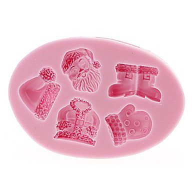 QINF DIY Baking Silicone 3D Christmas Gifts Shaped Cake Chocolate Soap Mold N3