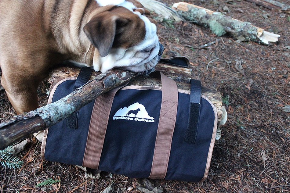 Northern Outback SUPERSIZED Firewood Log Carrier 16oz Canvas Wood Tote! - Best for Fireplaces - Wood Stoves -... N8