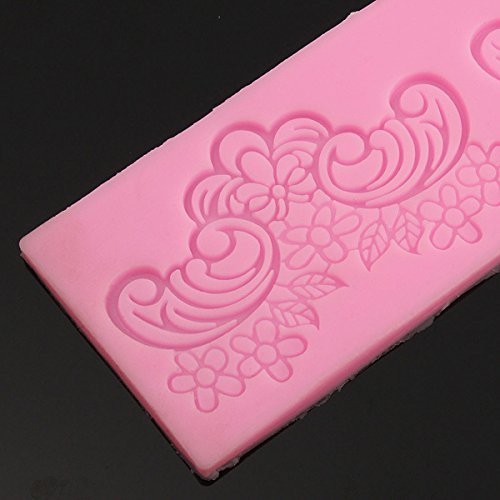 Lace Fondant Silicone Cake Mould Chocolate Craft Mold Baking Tools shopping N2