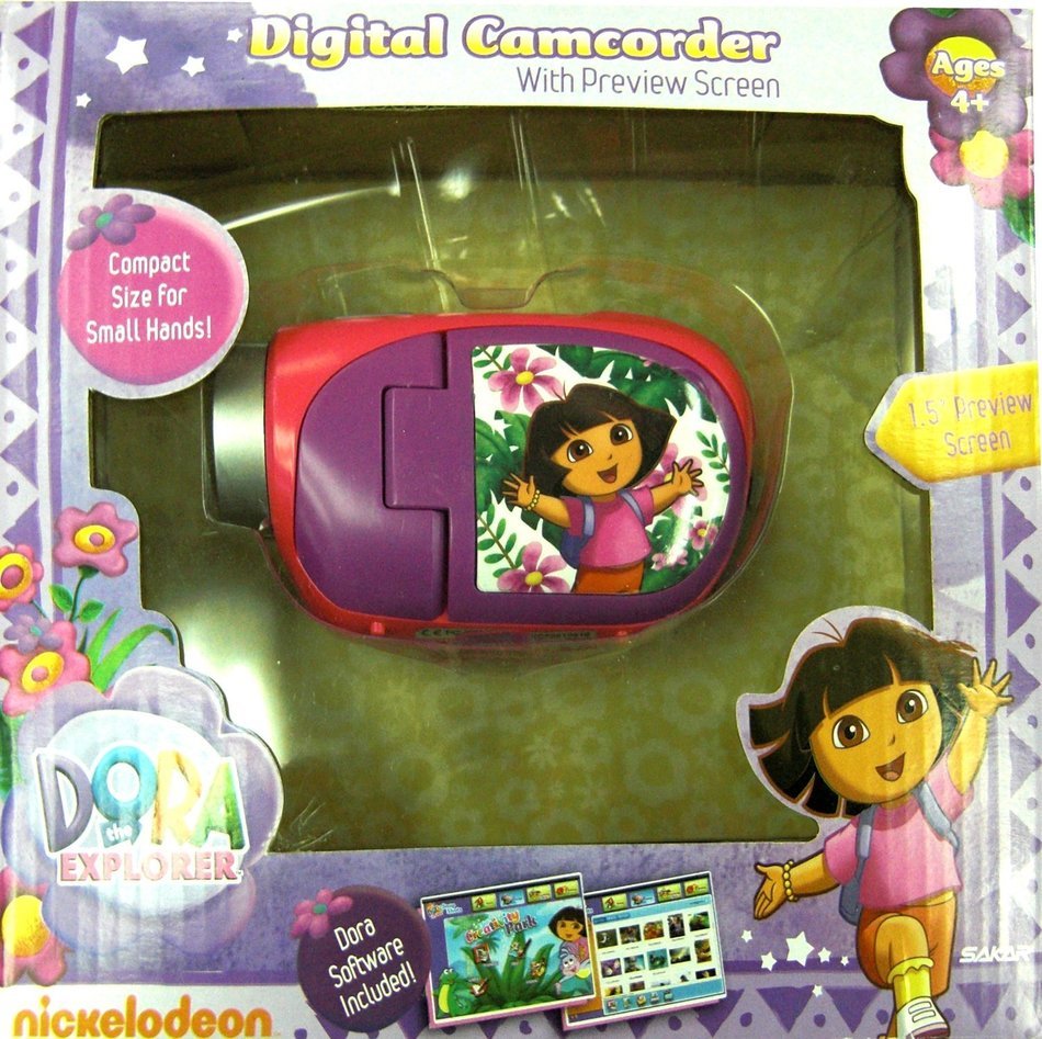 Nickelodeon 31067-TRU 1.5-Inch Dora Digital Video Recorder with LCD (Purple)
