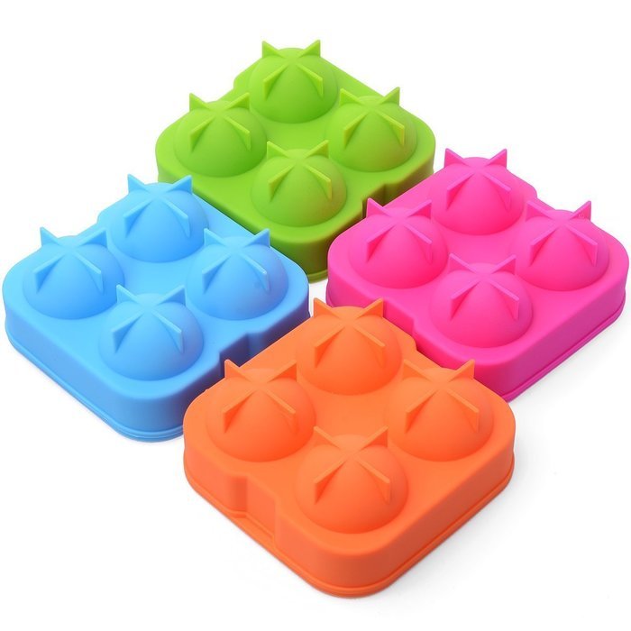 Xcellent Global Crystal Ice Ball Mold Superior Quality Silicone 4x4.5cm Random Color M-HG015 N9