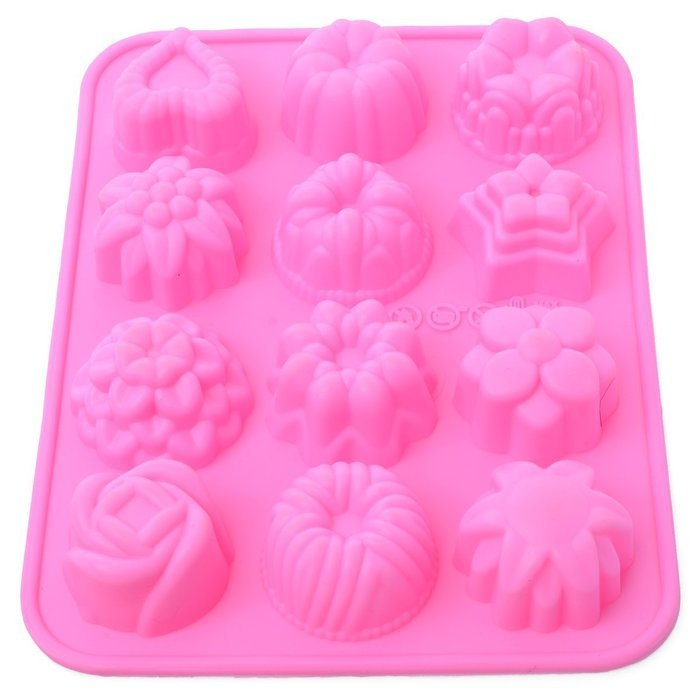 Xcellent Global Crystal Ice Ball Mold Superior Quality Silicone 4x4.5cm Random Color M-HG015 N15