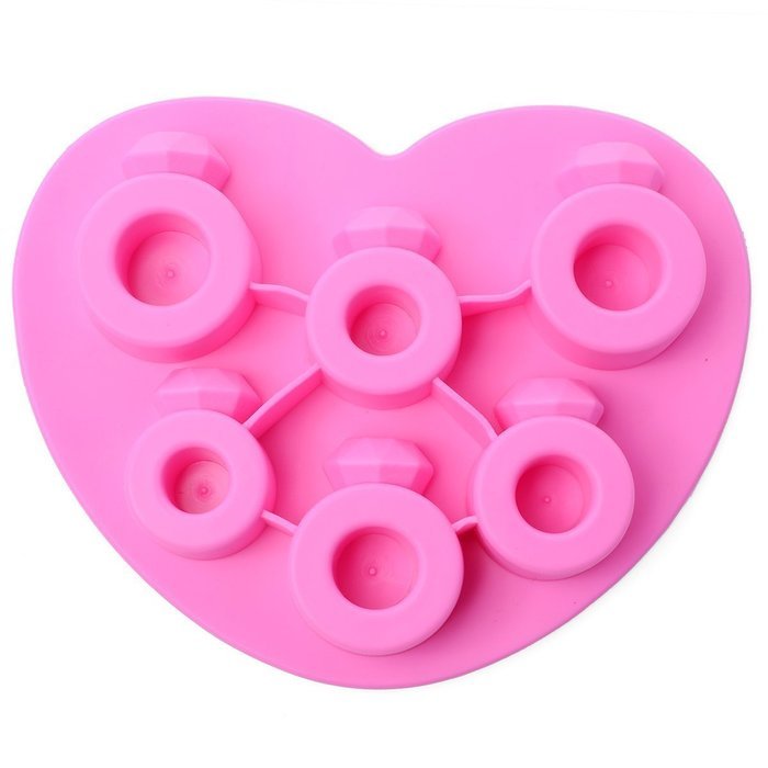 Xcellent Global Crystal Ice Ball Mold Superior Quality Silicone 4x4.5cm Random Color M-HG015 N18