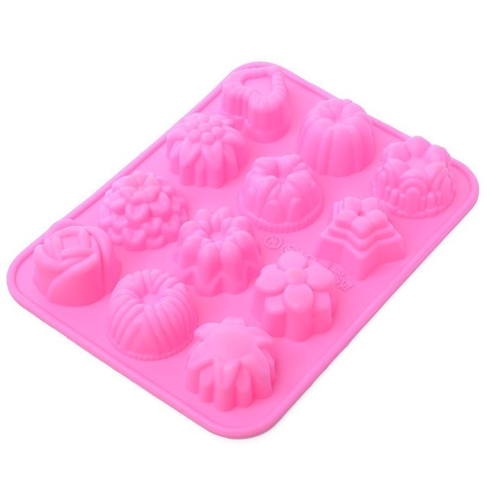 Xcellent Global Crystal Ice Ball Mold Superior Quality Silicone 4x4.5cm Random Color M-HG015 N21