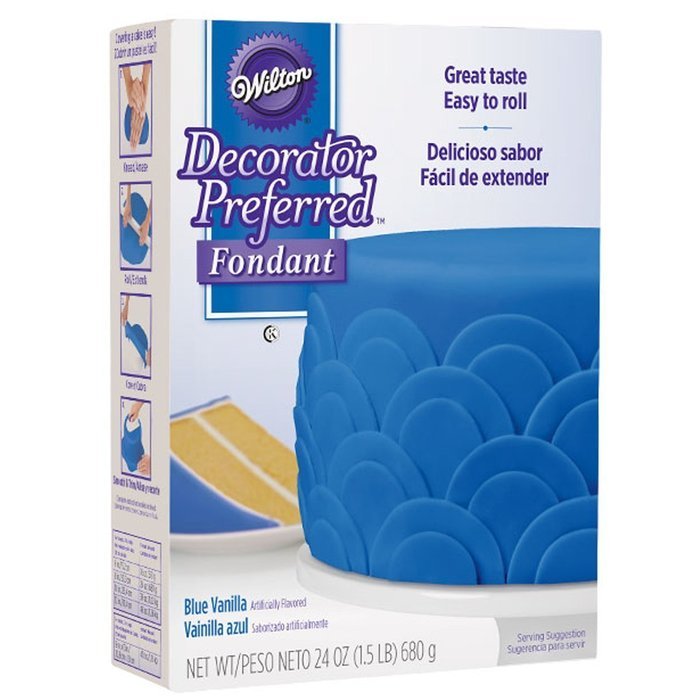 Wilton 710-2303 Decorator Preferred Fondant, 24-Ounce, Black N4