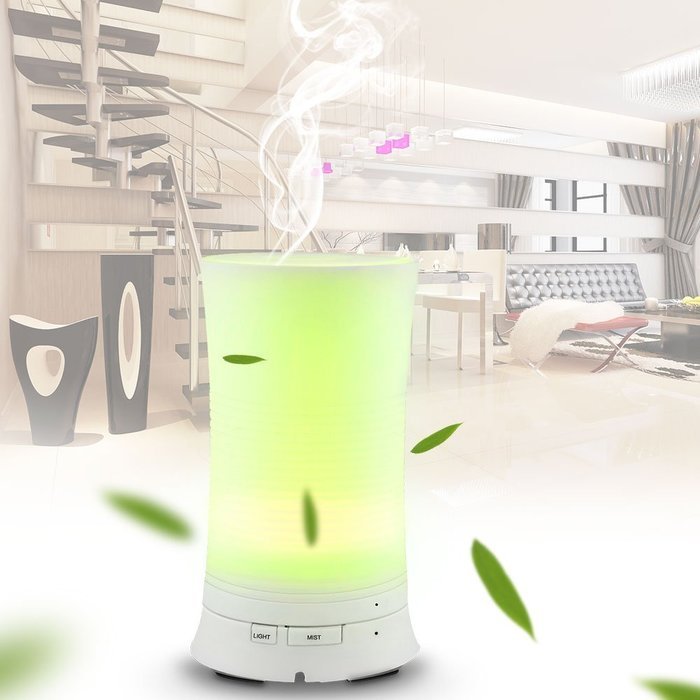 Global-store 100ml Cool Mist Humidifier Ultrasonic Aroma Essential Oil Diffuser with 4 Timer Settings 7 Color... N4