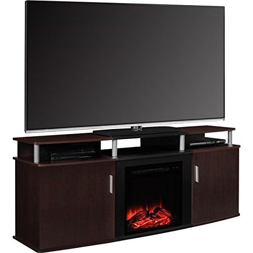 Altra Cherry Carson 70 inch LED Fireplace TV Console