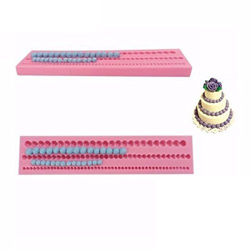 "dipshop 3D Bead Pearl Silicone Fondant Mold Cake Edge Decoration" shopping N2