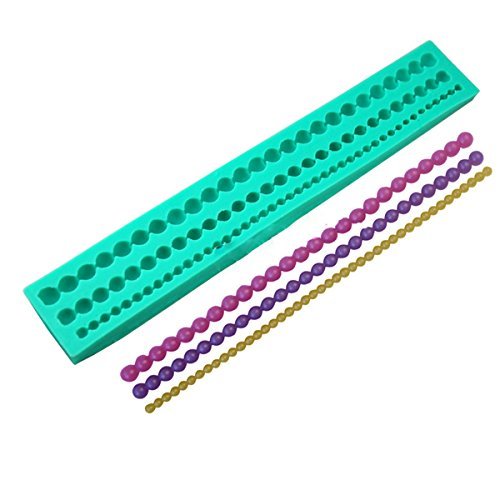 "dipshop 3D Bead Pearl Silicone Fondant Mold Cake Edge Decoration" shopping N3