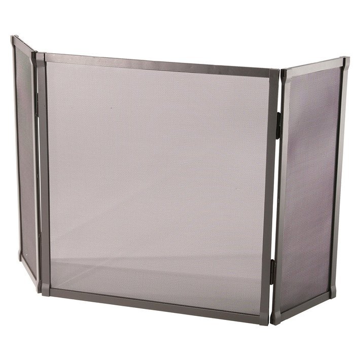 Standard Triple Panel Fire Screen (Gunmetal)