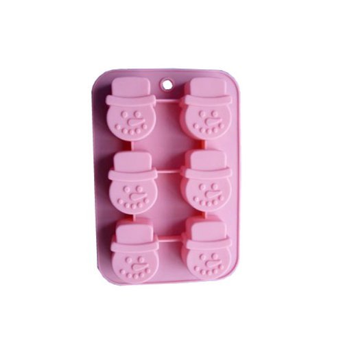 BestOfferBuy Snowman Cake Muffin Silicone Mold Mould Ice Tray N2