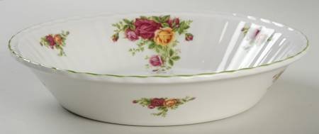ROYAL ALBERT OLD COUNTY ROSE ROUND BAKING DISH N2