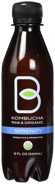 B-tea Kombucha Raw Organic Tea, Only 2g of Sugar, Probiotics & Prebiotic, Kosher, Original, Green Tea, Lemon Balm... N28