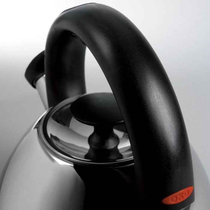 OXO Good Grips Click-Click Tea Kettle Polished Stainless Steel 2.1-Qt. N2