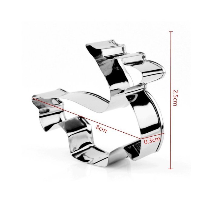 Biowow 8pcs Christmas Cake Mold Stainless Steel Cookie Cutter Mould Icing Mold DIY Baking Tools