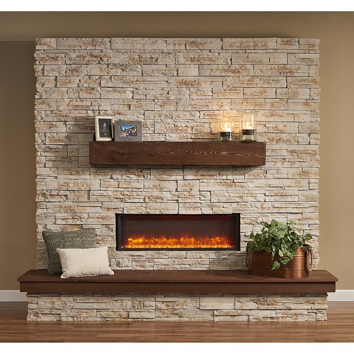 Outdoor Great Room GBL-44 Built-In Linear Electric Fireplace, 44"