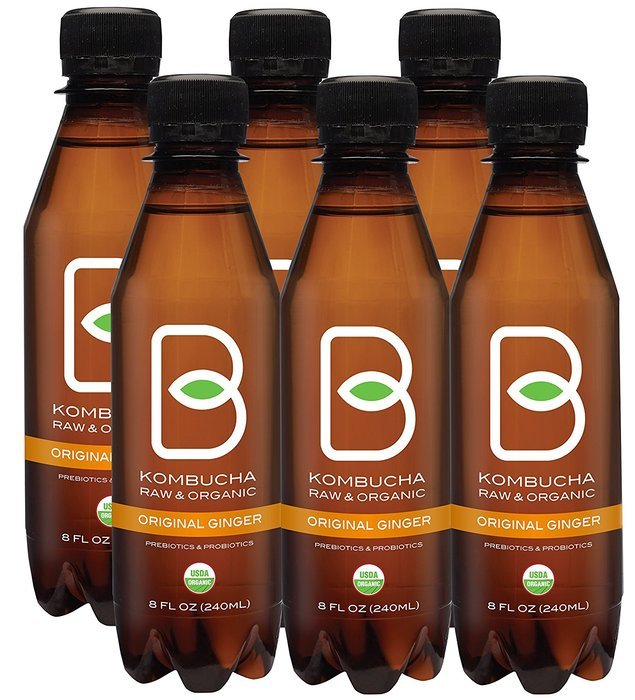 Btea Kombucha Raw Organic Tea, Only 2g of Sugar, Probiotics
