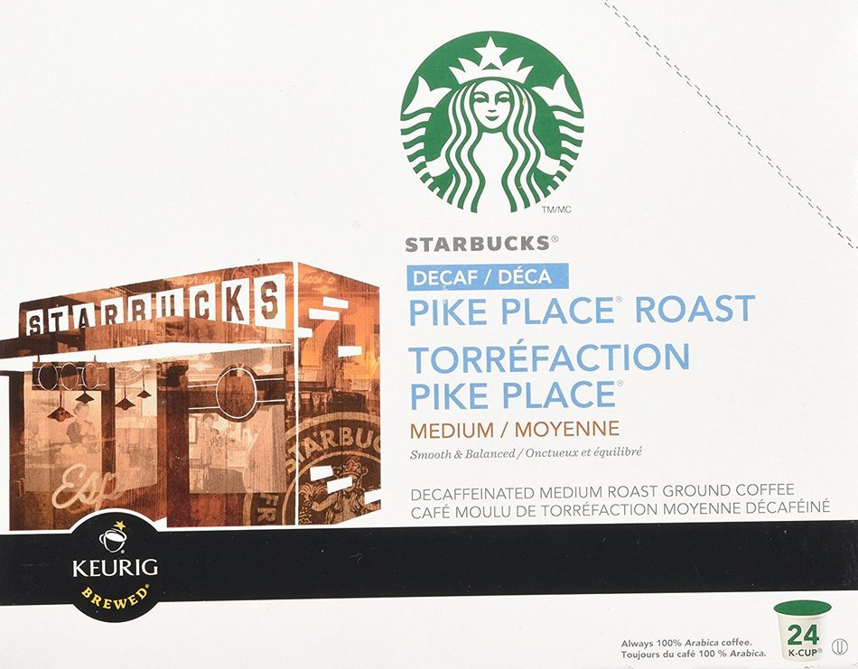 STARBUCKS Decaf PIKE PLACE ROAST 48 K-CUPS N4