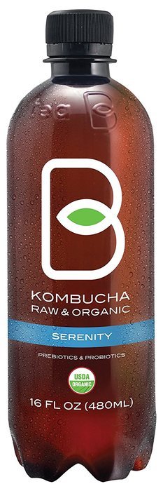 B-tea Kombucha Raw Organic Tea, Only 2g of Sugar, Probiotics & Prebiotic, Kosher, Original, Green Tea, Lemon Balm... N45