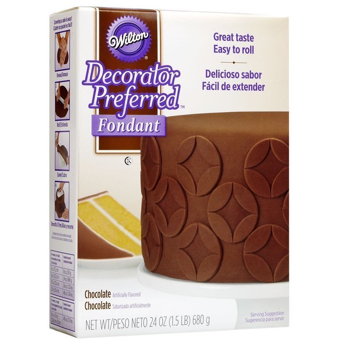 Wilton 710-2303 Decorator Preferred Fondant, 24-Ounce, Black N6