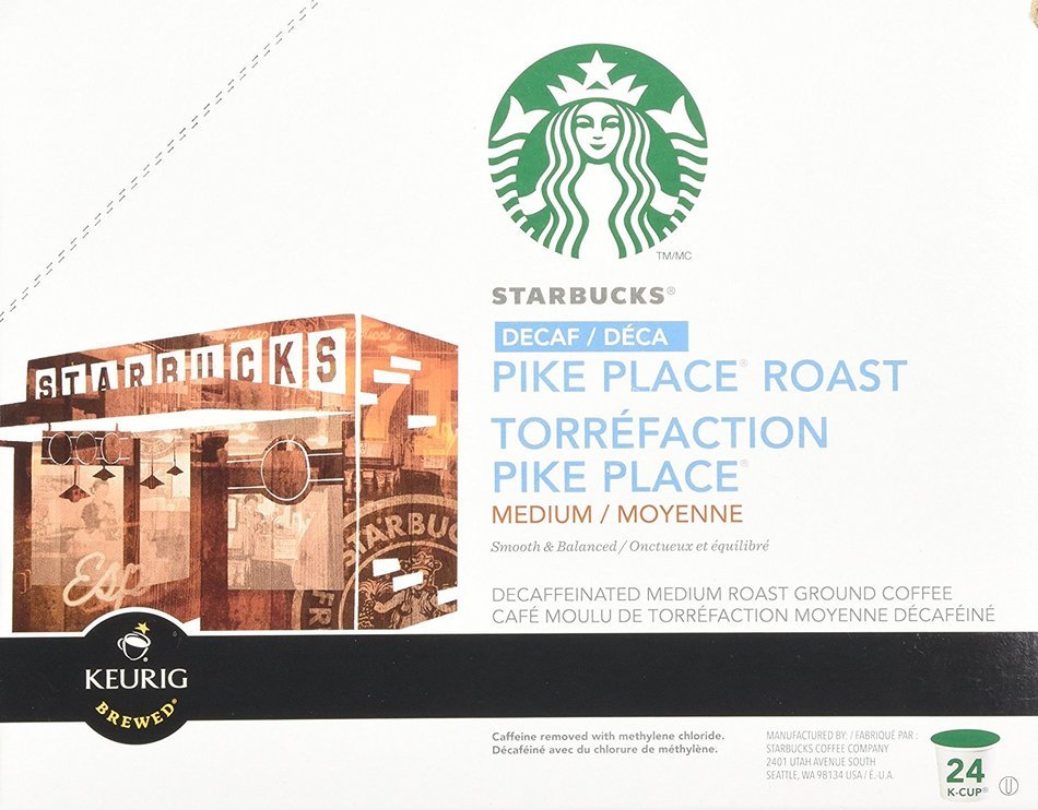 STARBUCKS Decaf PIKE PLACE ROAST 48 K-CUPS N7