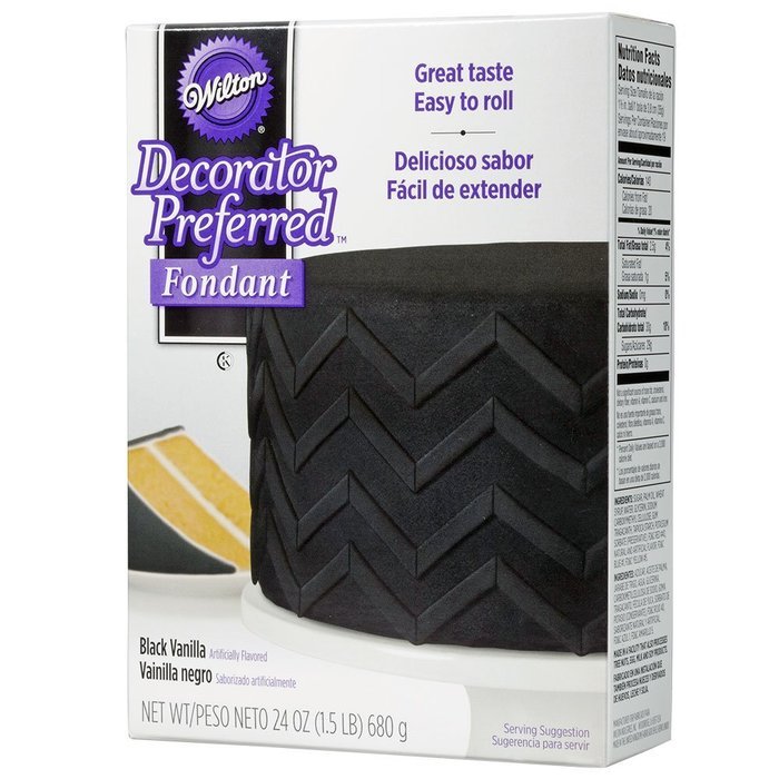 Wilton 710-2303 Decorator Preferred Fondant, 24-Ounce, Black N13
