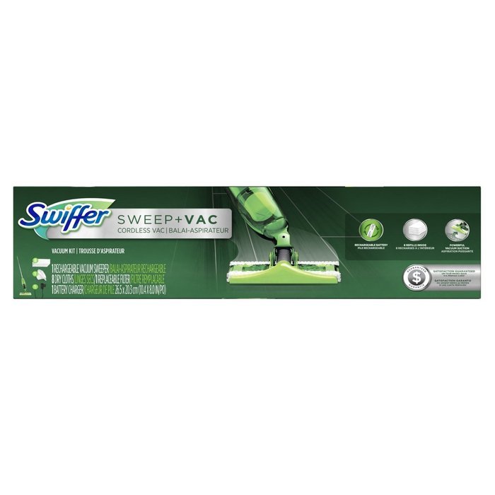 Swiffer Sweep and Vac Floor Vaccum Starter Kit (Easy Open Package)