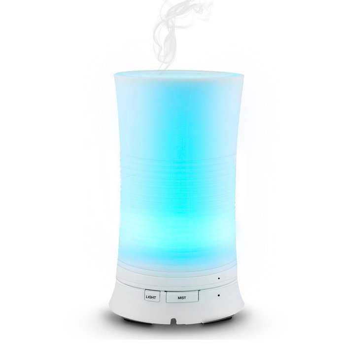 Global-store 100ml Cool Mist Humidifier Ultrasonic Aroma Essential Oil Diffuser with 4 Timer Settings 7 Color... N8