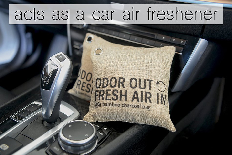 100% Natural Air Freshener Bamboo Charcoal Bags (2x200g) by Say & Sincere N5