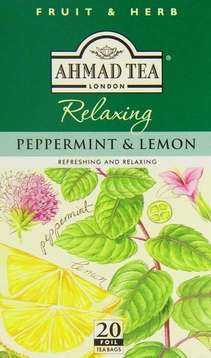 Ahmad Tea - Peppermint & Lemon Tea 20 Bags - 30g N5