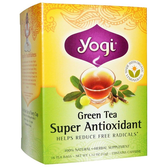Yogi Tea Green Tea, Super Anti-Oxidant 16 bags(Pack of 2)